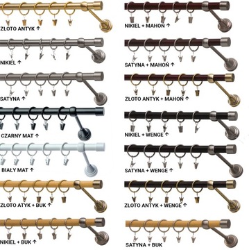 Карниз BASIC МЕТАЛЛИЧЕСКИЕ карнизы Одинарный 160см