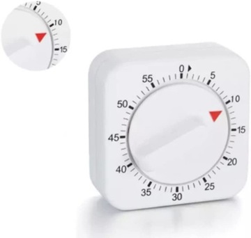Кухонные таймеры на 60 минут, белые и черные.