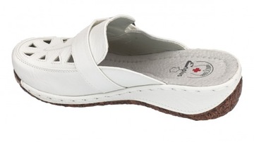 ШЛЕПАНКИ ЖЕНСКИЕ ЛЕТНИЕ ЗДОРОВЬЯ, БЕЛЫЕ 038-2