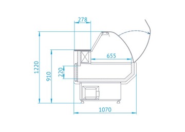 ХОЛОДИЛЬНАЯ СТОЙКА RAPA L-B1 201/107 БЕСПЛАТНАЯ ДОСТАВКА