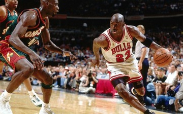 OBRAZ MICHAEL JORDAN 23 Chicago Bulls PŁÓTNO 50x70
