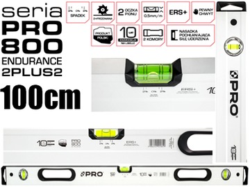 Poziomnica PRO800 Endurance 2Plus2 100cm 2% spadku