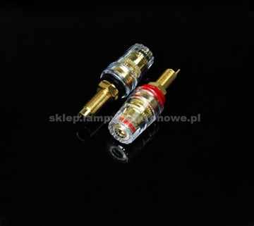Gniazdo głośnikowe GG-02-D Gold Vocant 2 szt.