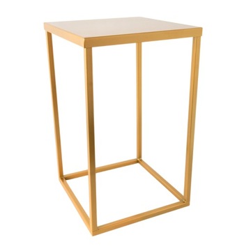 STOJAK KWIETNIK LOFT METALOWY ZŁOTY SOLIDNY 40 CM