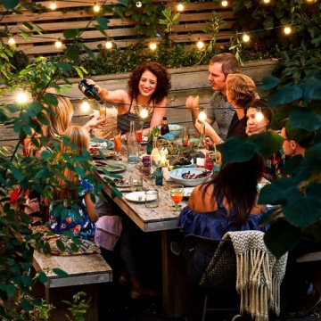 Светильники GIRLAND BULB x10 OUTDOOR сетевой теплый белый светодиодная цепочка 2м