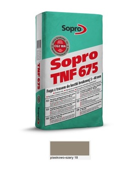 Sopro TNF 677 fuga z trasem piaskowo szary 25 kg