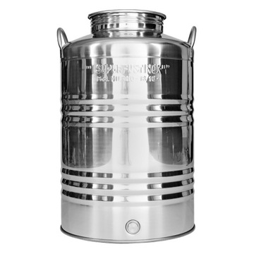 BECZKA ze STALI INOX bańka kanka 50L pojemnik ANTAŁEK na wino bimber whisky