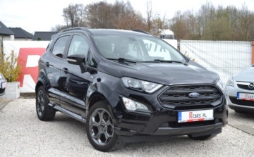 Ford Ecosport II SUV Facelifting 1.0 EcoBoost 140KM 2019 Ford EcoSport ST-LINE - Bezwypadkowe - Super Stan - OPLACONY Benzyna 140KM