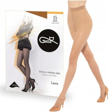 Колготки gatta laura 15 den golden 5-xl