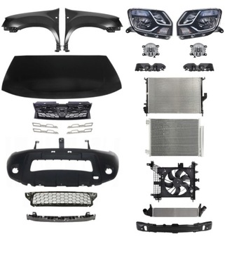 DACIA DUSTER 13- NÁRAZNÍK PAS KAPOTA SVĚTLO