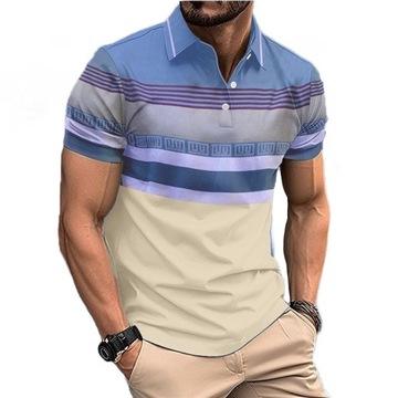 Klasyczna Polo Koszulka: Prążkowana Męska Bluza: Letni T-shirt Casualowy
