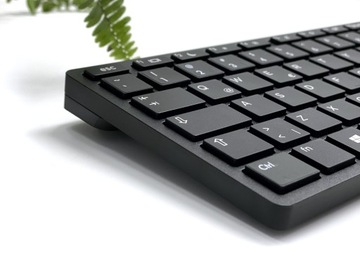 Серия HP PRO | Тихая офисная USB-клавиатура 1,8 м | ЧЕРНЫЙ ТОНКИЙ, РЕГУЛИРУЕМЫЙ
