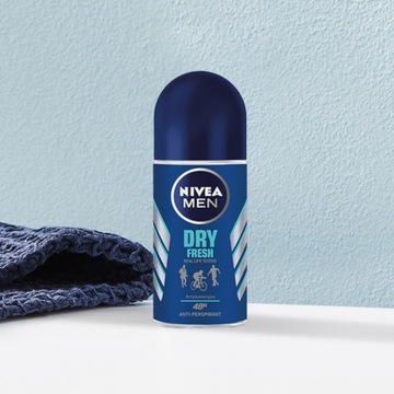 NIVEA MEN DRY FRESH ANTYPERSPIRANT MĘSKI ROLL ON 50 ML
