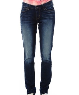 LEVI’S DEMI CURVE Skinny Jeansy spodnie damskie 25