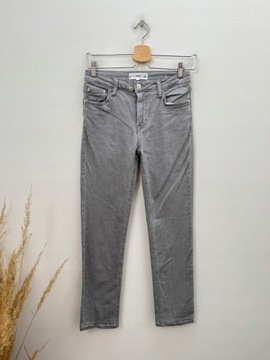 MANGO spodnie jeans szare slim 34 XS