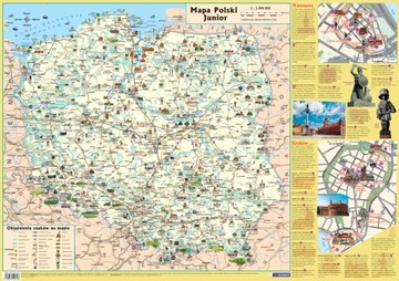 Mapa w tubie: Polska - dla dzieci DEMART