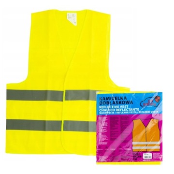 KAMIZELKA OSTRZEGAWCZA ODBLASK XL HOMOLOGACJA