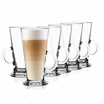 Zestaw 6 szklanek do kawy Caffe Latte 250 ml Tadar