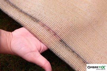 ТЕНЕВАЯ ТРИКОТАЖНАЯ СЕТКА ЗАБОРА ПОКРЫТИЕ БАЛКОННЫЙ ЗАБОР 1,7х10м БЕЖЕВЫЙ