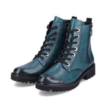 RIEKER - REMONTE damskie buty, botki blue D8671-12