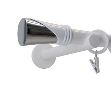 СОВРЕМЕННЫЙ МЕТАЛЛИЧЕСКИЙ КАРДИН 19мм БЕЛЫЙ 140см VEGA