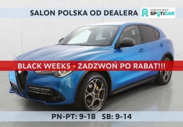 Alfa Romeo Stelvio SUV 2.2 JtdM-2 210KM 2019 Alfa Romeo Stelvio 2.2 JTDM Fv23 Od RiA SalonPL FVat Bogata Wersja 4x4 2.1