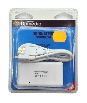 Domedia USB Mini Hub 4 Porty USB 2.0 #Ł
