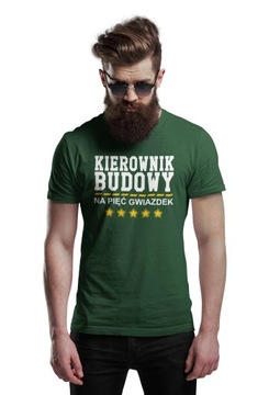 KOSZULKA T-SHIRT PREZENT DLA KIEROWNIKA KIEROWNIK BUDOWY URODZINY 18-99