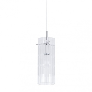 ITALUX LAMPA WISZĄCA SZKLANY PRZEZROCZYSTY KLOSZ