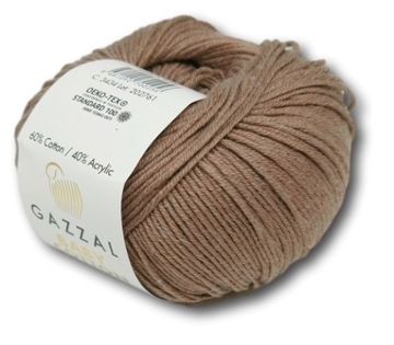 Włóczka GAZZAL Baby Cotton 3434 kawowy brąz