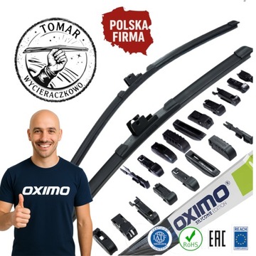 Wycieraczki PRZÓD 650/450MM 65/45CM UNIWERSALNE