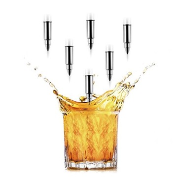 Металлические кубики льда для напитков «Виски», 6 шт.