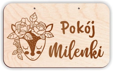 Деревянная ТАБЛИЧКА на дверь комнаты с ЛЮБЫМ именем ребенка.