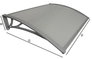 КРЫША НАД ДВЕРЬЮ КРЫША 150х100 ПОЛИКАРБОНАТ