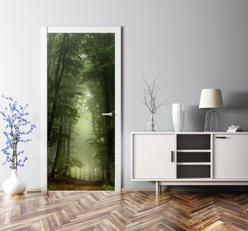 ТУМАННЫЙ ЛЕС ДВЕРНАЯ ФОЛЬГА САМОКЛЕЯЩАЯСЯ НАКЛЕЙКА