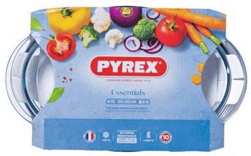 NACZYNIE ŻAROODPORNE OKRĄGŁE PYREX 4 L