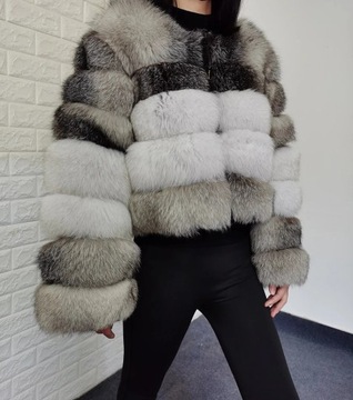 FUTRO NATURALNE LIS STYLOWE I ELEGANCKIE PIĘKNE KOLORY NIESPOTYKONE NOWOŚĆ