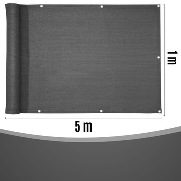 OSŁONA BALKONOWA 1X5m OSŁONA NA BALKON + UV 95% TARAS OGRODZENIE OCZKA