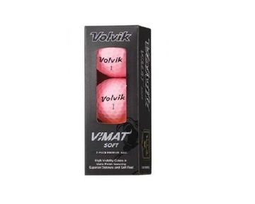 VOLVIK VIMAT Мягкие мячи для гольфа (розовый матовый)