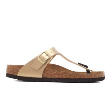 Klapki Damskie Birkenstock 1016109 GIZEH BF NARROW Złote 37