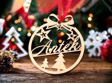 ШАРЫ С ИМЕНЕМ, ДЕРЕВЯННЫЕ ШАРИКИ ДЛЯ ПОДАРКА НА ЕЛКУ