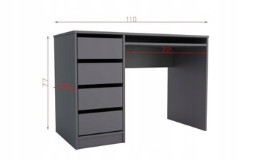 Полка для компьютерного стола GREGORY ANTHRACITE