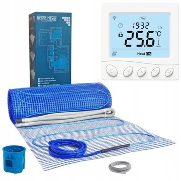 ZESTAW WiFi MATA GRZEJNA GRZEWCZA POD PŁYTKI 2 m2 Wi-Fi 180W/M2, THM180