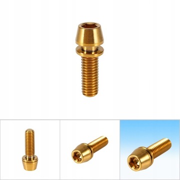 ŚRUB DO TARCZY HAMULCA ZŁOTY M5x16mm