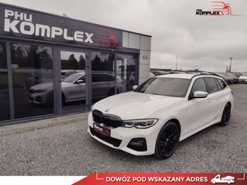 BMW Seria 3 G20-G21 Touring 2.0 320d 190KM 2021 BMW Seria 3 M-Sport XDrive 2.0 MHEV 190KM Salon Polska Faktura Vat 23 Gwar