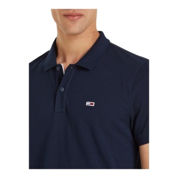 TOMMY HILFIGER MĘSKA KOSZULKA POLO TJM SLIM PLACKET POLO EXT GRANATOWA r.XL