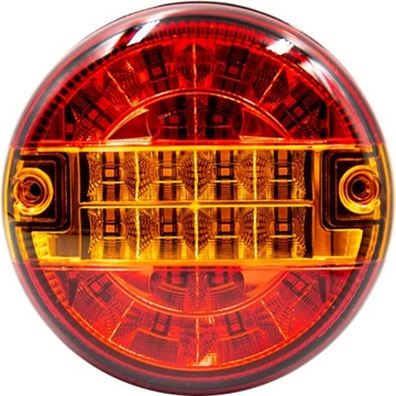 LAMPA TYLNA ZESPOLONA LED DIODOWA LAMPKA PRZYCZEPKI OKRĄGŁA