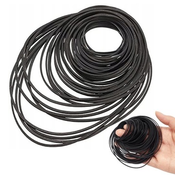 100szt PASKI NAPĘDOWE DO MAGNETOFONU KOMPLET CZARNY