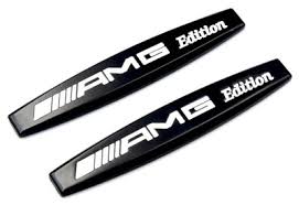 EMBLEMAT LOGO DO MERCEDES AMG EDIT CZARNY 2SZTUKI