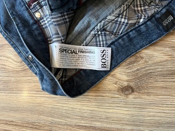 BOSS BY HUGO BOOS MAINE REGULAR FIT MĘSKIE SPODNIE JEANS 38/32 PAS 94 CM